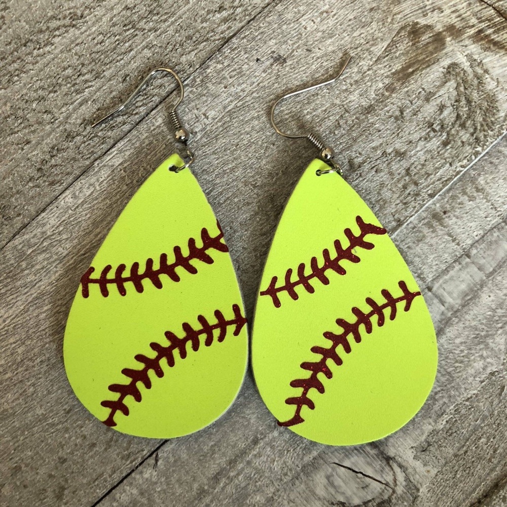 Softball Earrings